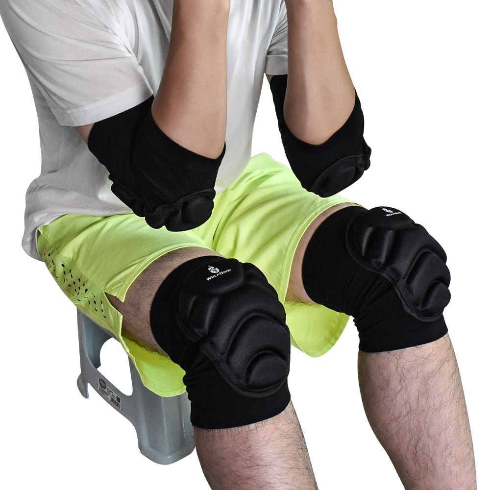4Pcs Motorcycle Protective Kneepads Elbowpads Sports Gear