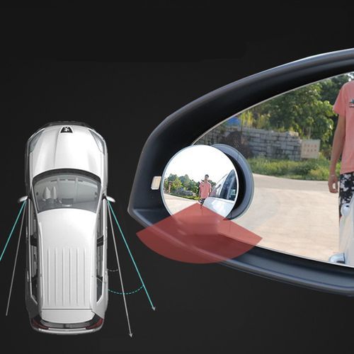Car Small Round Mirror 360 Degree Reversing Blind Spot Mirror Convex Mi
