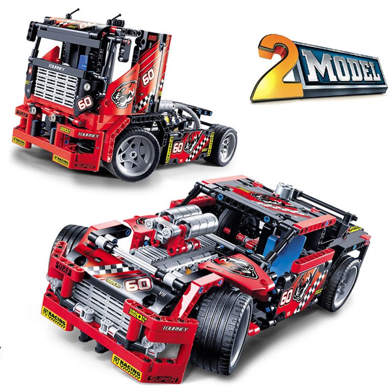 2nd Racing Truck Car Transformable Motorcycle Fire Truck