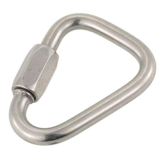 Stainless Steel Triangle Quick Link Locking Carabiner-5