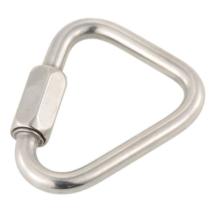 Stainless Steel Triangle Quick Link Locking Carabiner-4