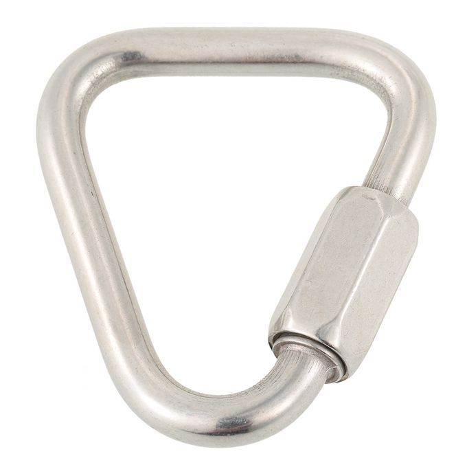 Stainless Steel Triangle Quick Link Locking Carabiner-4