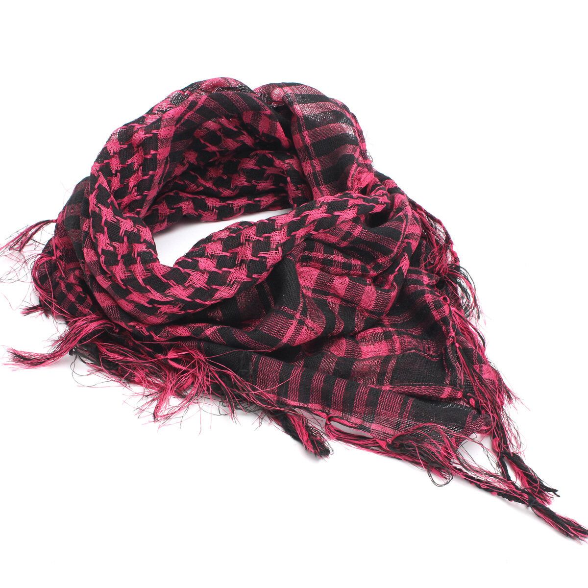 Lightweight Women Men Unisex Arab Shemagh Keffiyeh Scarf Shawl Wrap Hot Pink HOT Hot Pink