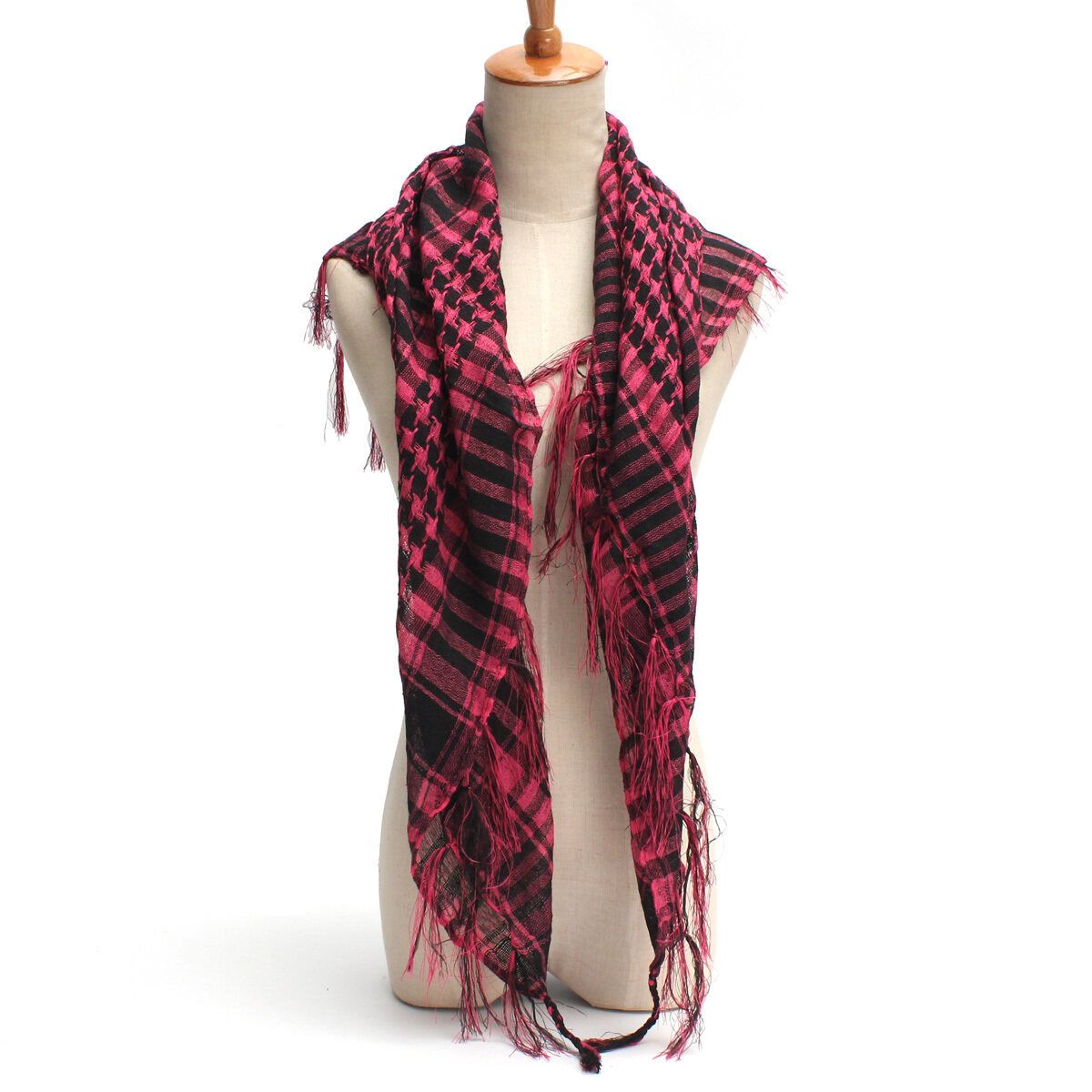 Lightweight Women Men Unisex Arab Shemagh Keffiyeh Scarf Shawl Wrap Hot Pink HOT Hot Pink