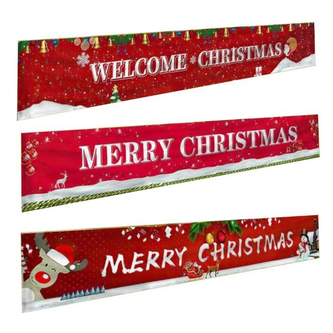 Hristmas Festive Banner Merry  Hristmas Banner Large Xmas Sign Huge Xmas House Home Outdoor Party De Oration-multi Olor-1M*  M