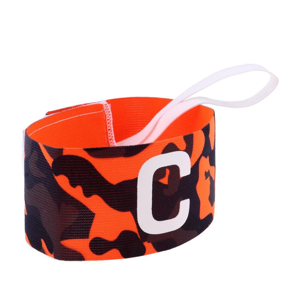Football Soccer Adjustable Band Captain Armband, One Size #3 Orange