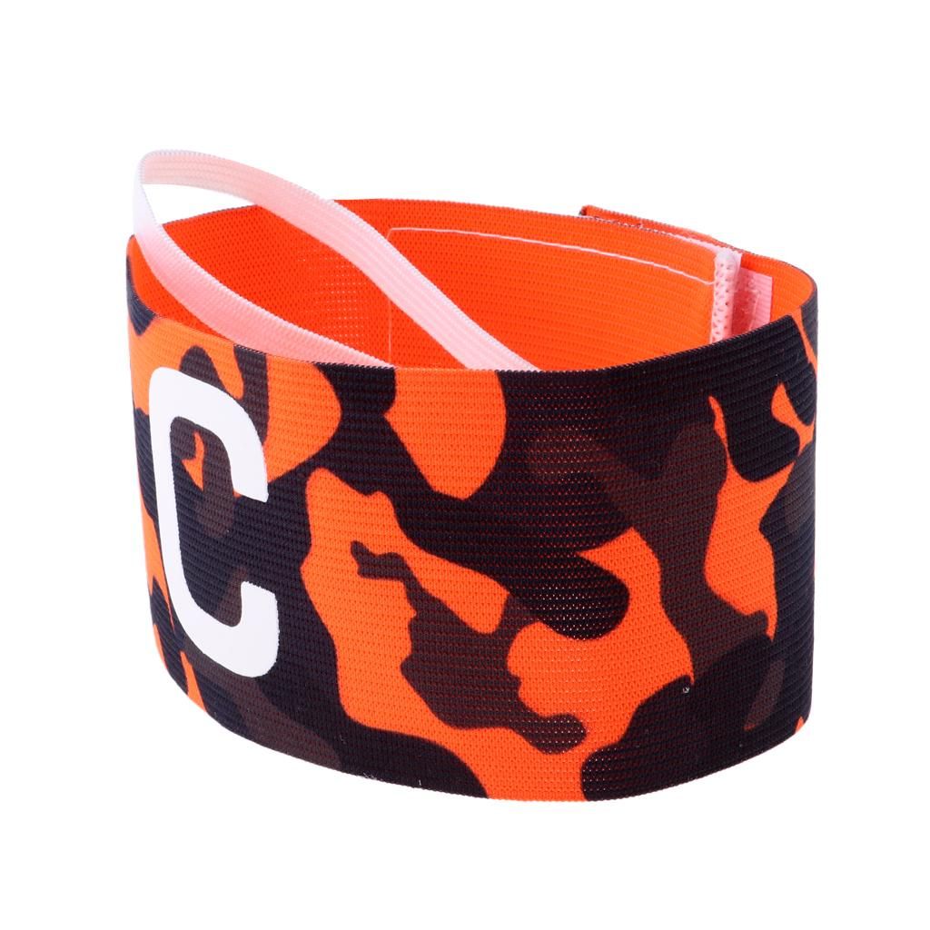 Football Soccer Adjustable Band Captain Armband, One Size #3 Orange