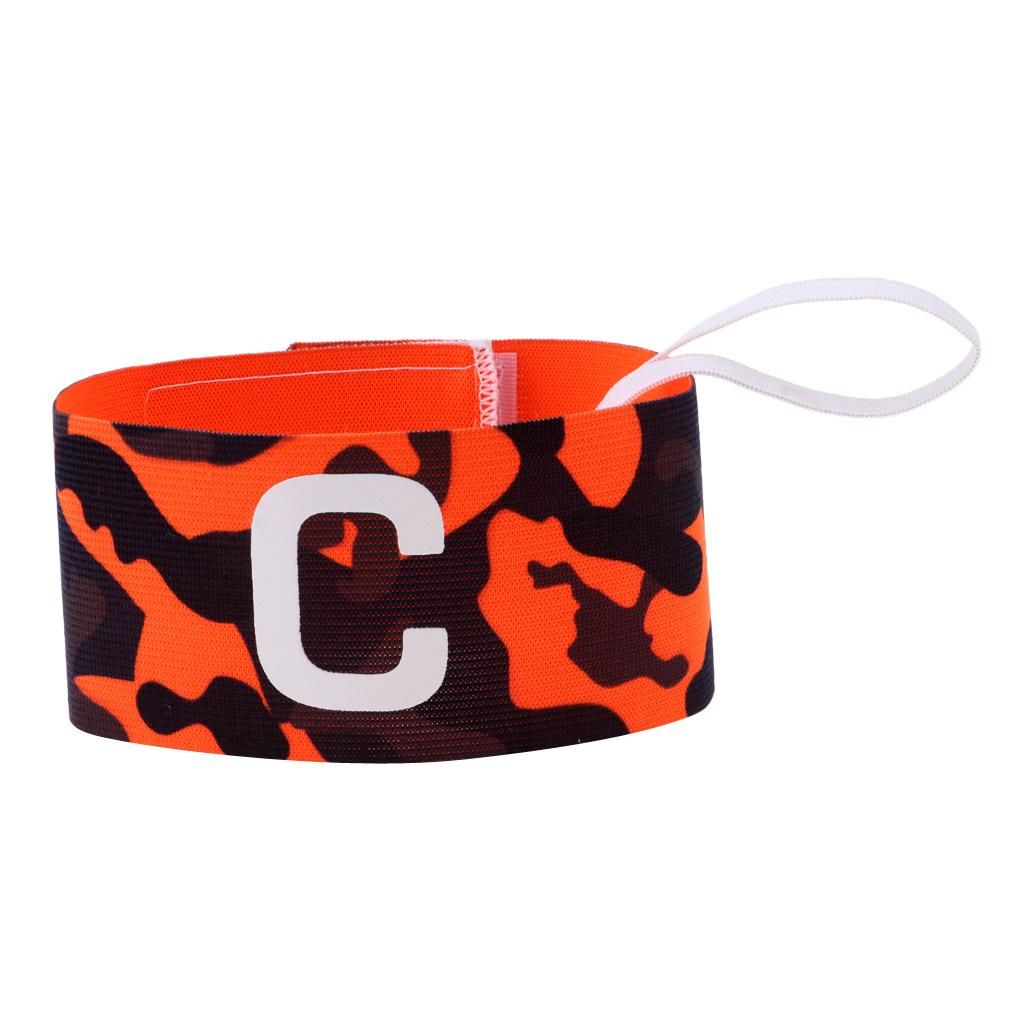 Football Soccer Adjustable Band Captain Armband, One Size #3 Orange