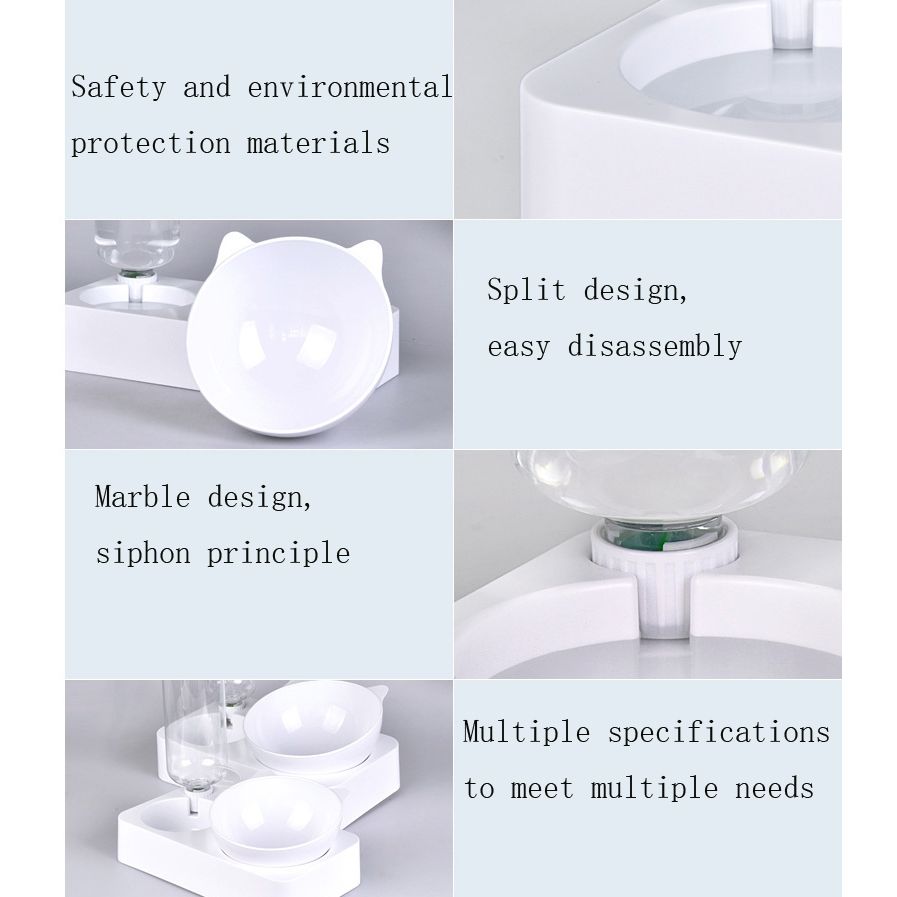 Pet Bowl Anti-tipping Pet Drinking Water Feeding Bowl, Size:Small