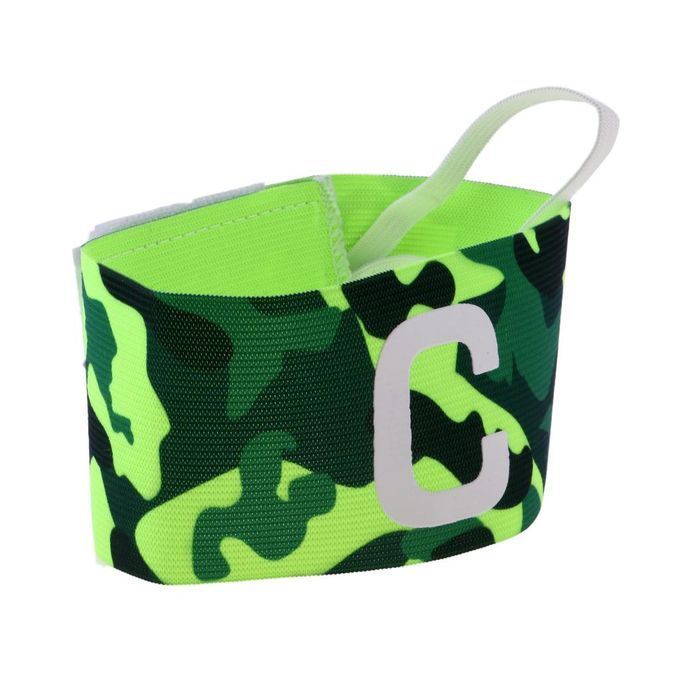 Football Soccer Adjustable Band Captain Armband, One Size Fit #3 Green