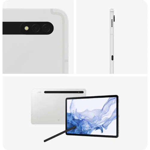 Galaxy Tab S8 - 5G - 11.0" - 128GB ROM - 8GB RAM - Nano SIM - 8000mAh - Silver