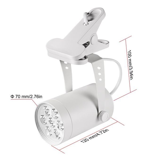 7W LED Plant Grow Light 360 Degree Adjustable Indoor Plant Lights With Clip White