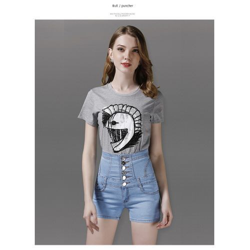 Women's Plus Size Odinkat High Waist Denim Shorts