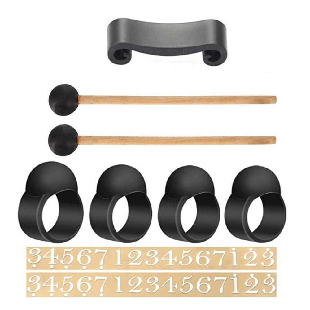 Steel Tongue Drum Playing Accessory Percussion Musical Instruments Accessories Steel Tongue Drum Mallet and Mallet Holder Finger Cot