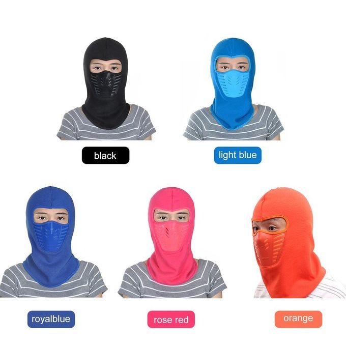 Winter Men And Women Outdoor Riding Skiing   Warm Fa E  Over Head  Ap-black