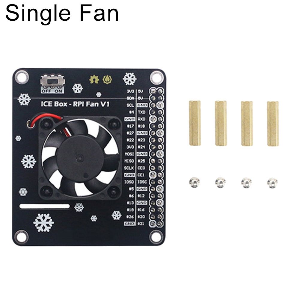 GPIO Expansion Board LED Cooling Fan Module For Raspberry