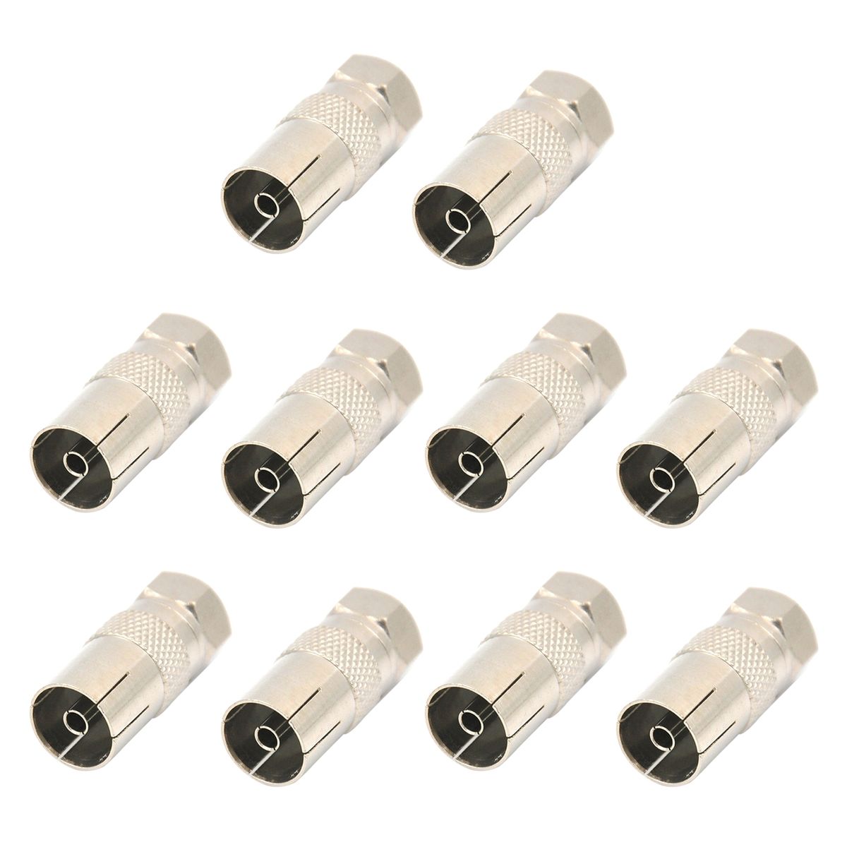 RF Adapter Professional Plug Play Zinc Alloy F Type Male
