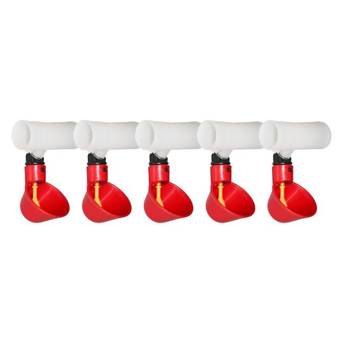 5PCS Automatic Chicken Poultry Drinker Waterer Cups Watering Cups