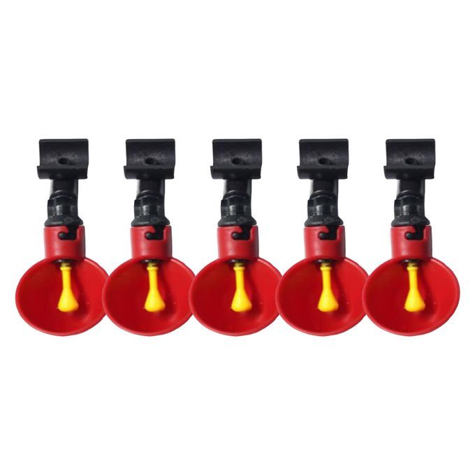 5PCS Automatic Chicken Poultry Drinker Waterer Cups Watering Cups
