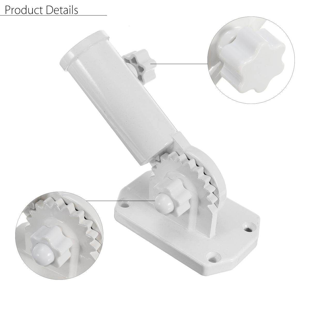 Wall Mount Adjustable Mounting Bracket Metal Flag Pole Holder Base With Screws