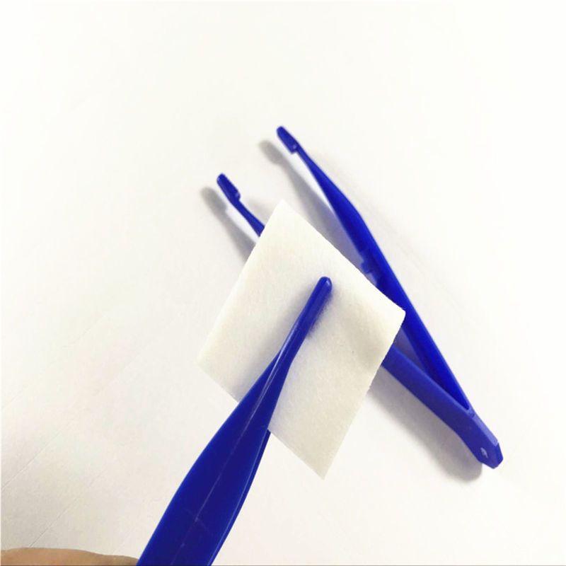 50 Pieces Disposable Tweezers 11cm ABS Material