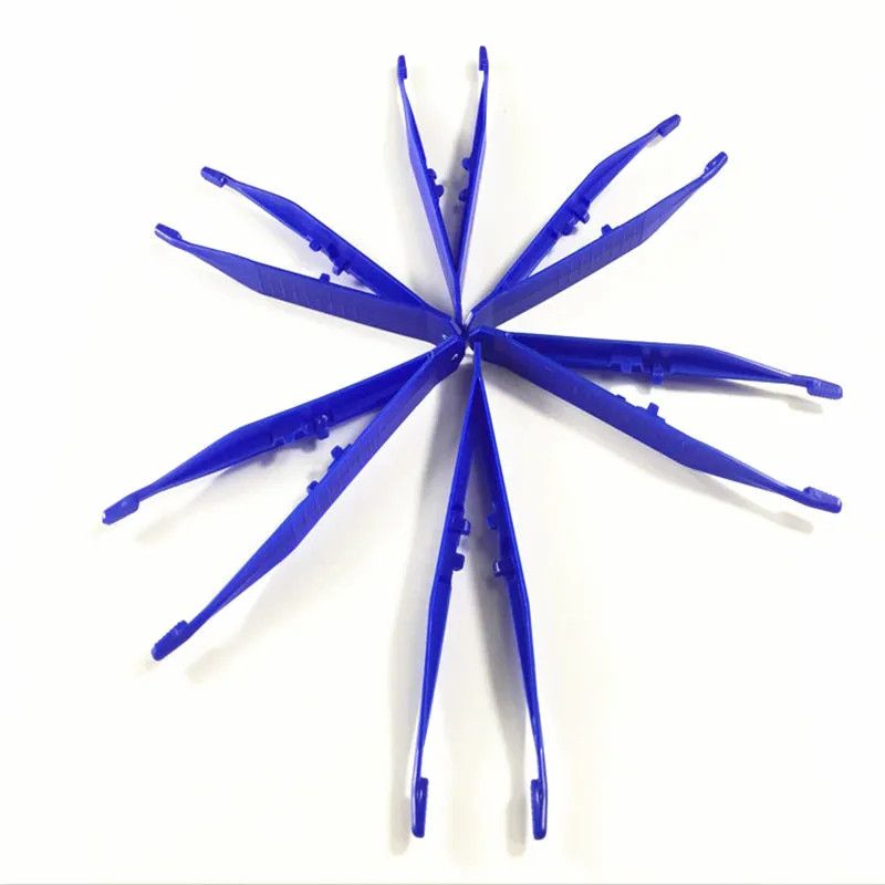50 Pieces Disposable Tweezers 11cm ABS Material