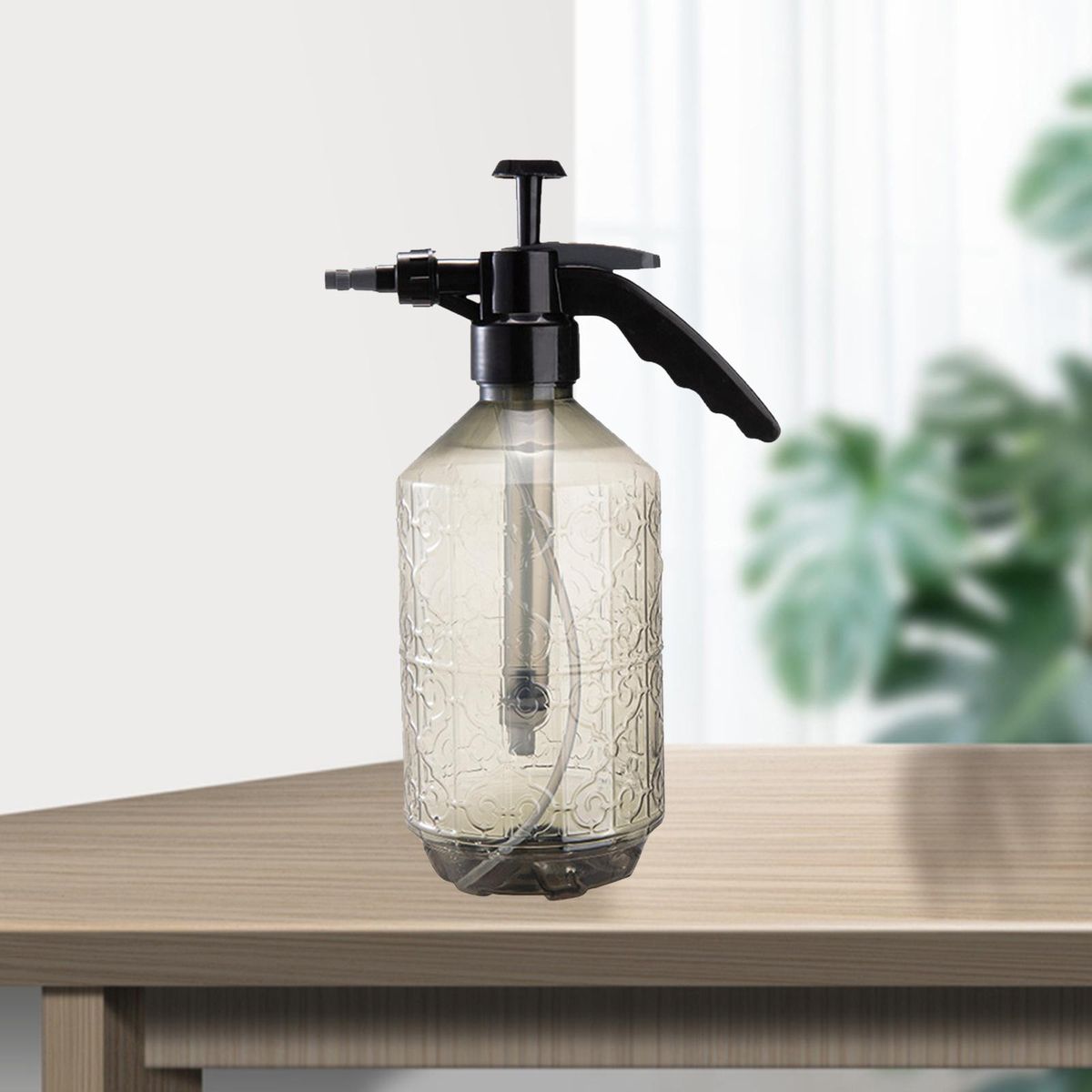 2L Watering Spray Bottle Pressurized Top Pump Garden Tools Gray