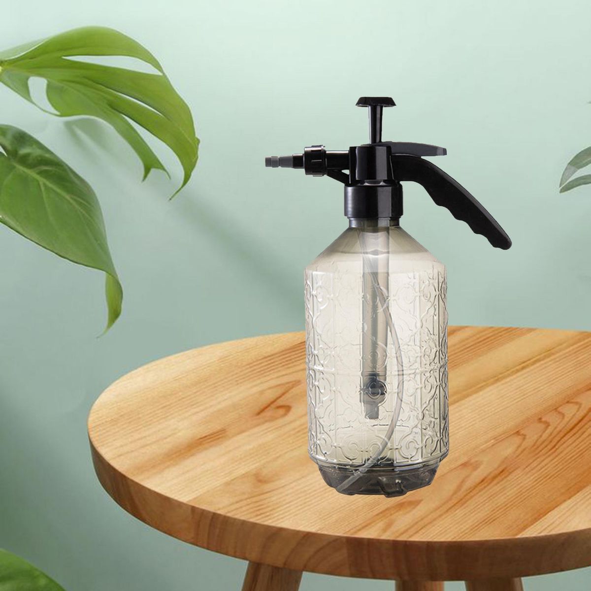 2L Watering Spray Bottle Pressurized Top Pump Garden Tools Gray