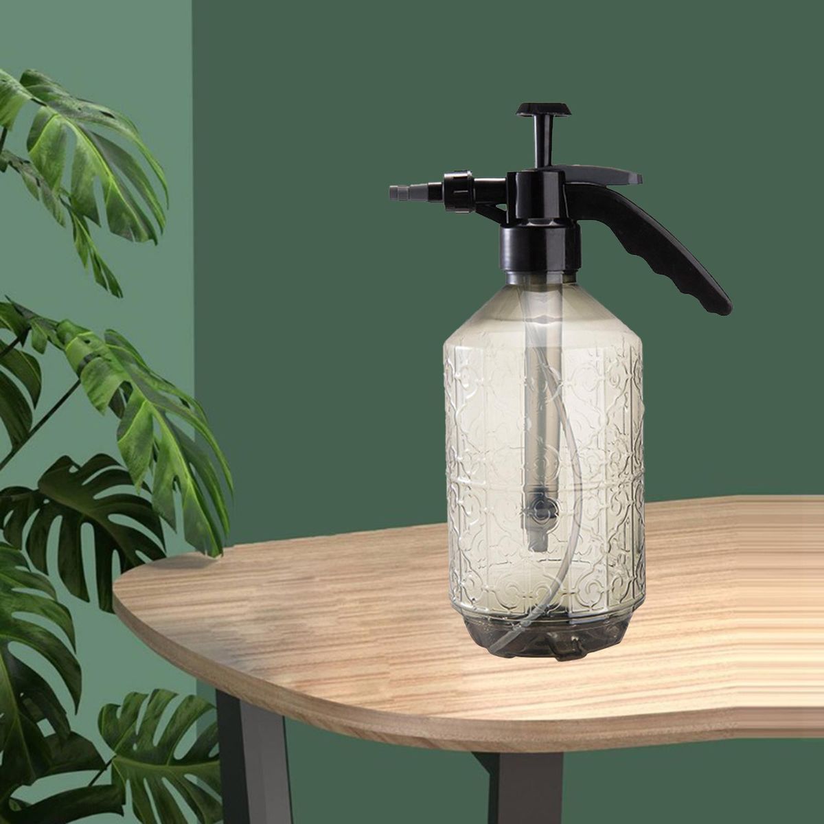 2L Watering Spray Bottle Pressurized Top Pump Garden Tools Gray