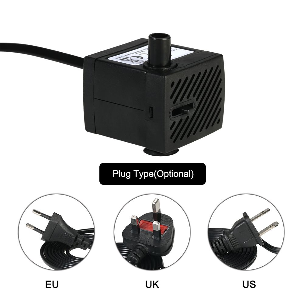 150L/H 2W Submersible Water Pump For Aquarium Tabletop