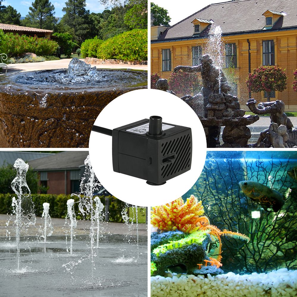 150L/H 2W Submersible Water Pump For Aquarium Tabletop