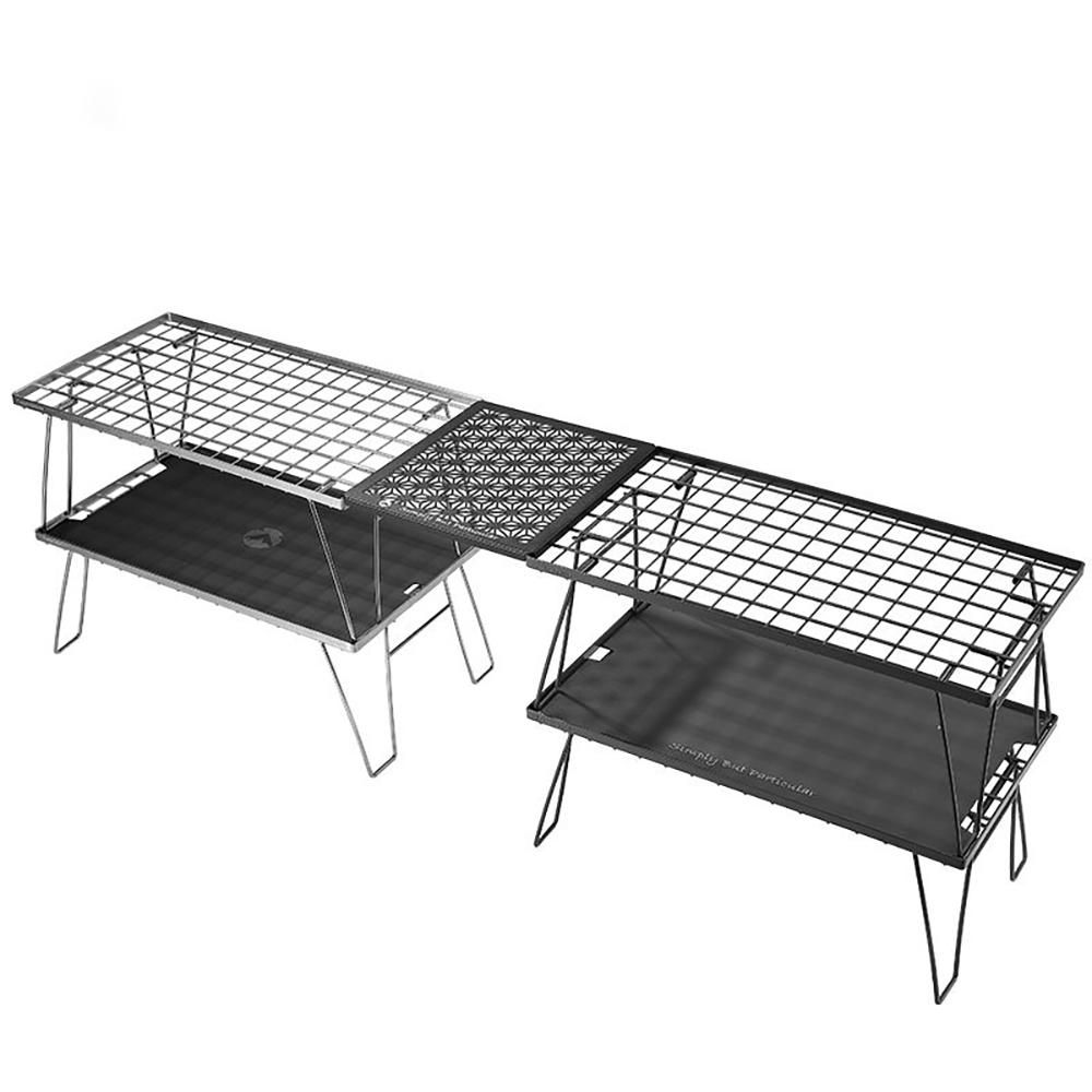 Outdoor Aluminum Alloy Tabletop Board Multifunctional Desktop Accessory Auxiliary Tray Expand Desktop Plate for Folding Table BBQ Oil Drainer