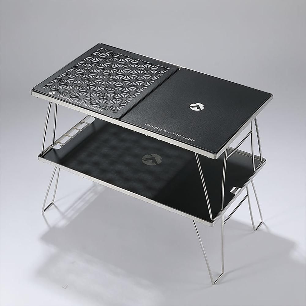 Outdoor Aluminum Alloy Tabletop Board Multifunctional Desktop Accessory Auxiliary Tray Expand Desktop Plate for Folding Table BBQ Oil Drainer