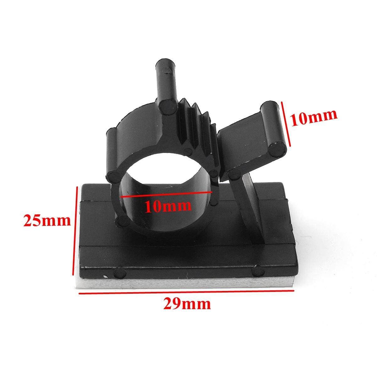 50Pcs Cable Cord Adhesive Fasteners Clips Organizer Clamp Mounting Range Wireless
