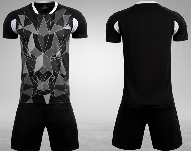 Sports 3D Short Sleeve T-shirt Shorts Men Soccer Jersey Set