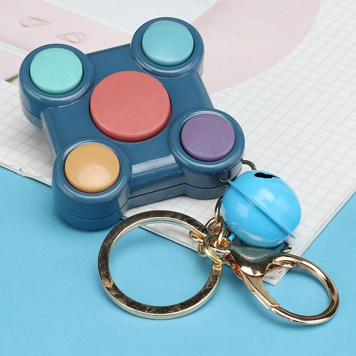 Keychain Children Learning Memory Device Dark Blue