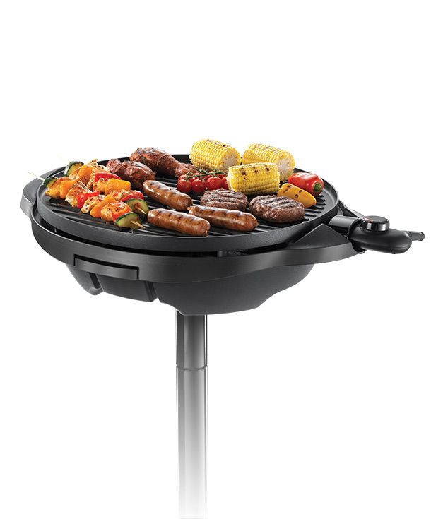 Grill With Collapsible Stand For Indoor Or Outdoor Cooking