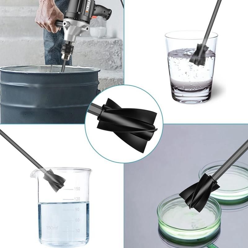 5Pcs Resin Mixer Paddles with 2 Extension Rods, Epoxy Mixer