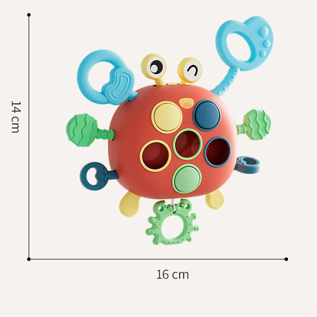 Infant Grasping Toy Plastic Grip Toys Toddler Pulling Toy