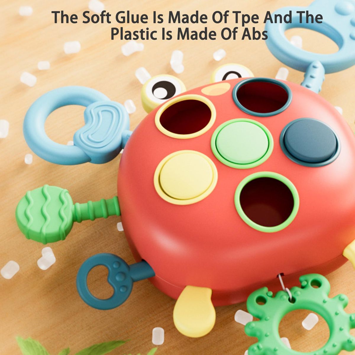 Infant Grasping Toy Plastic Grip Toys Toddler Pulling Toy