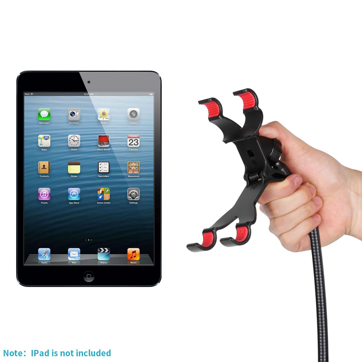 Adjustable Recording Microphone Suspension Boom Scissor Arm Stand With Mic Round Shape Wind Pop Filter Shield, Shock Mount And Phone Holder, Black