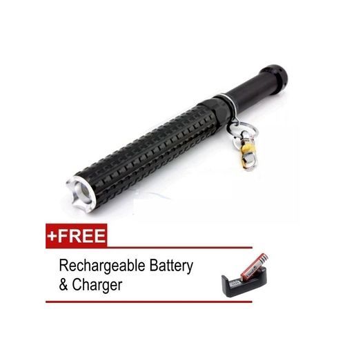 Sturdy Aluminium Self-defense LED Torch Light Extendable FlashLight
