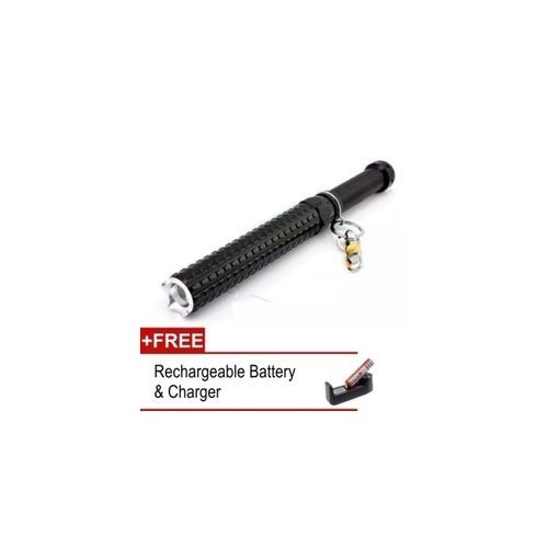 Sturdy Aluminium Self-defense LED Torch Light Extendable FlashLight