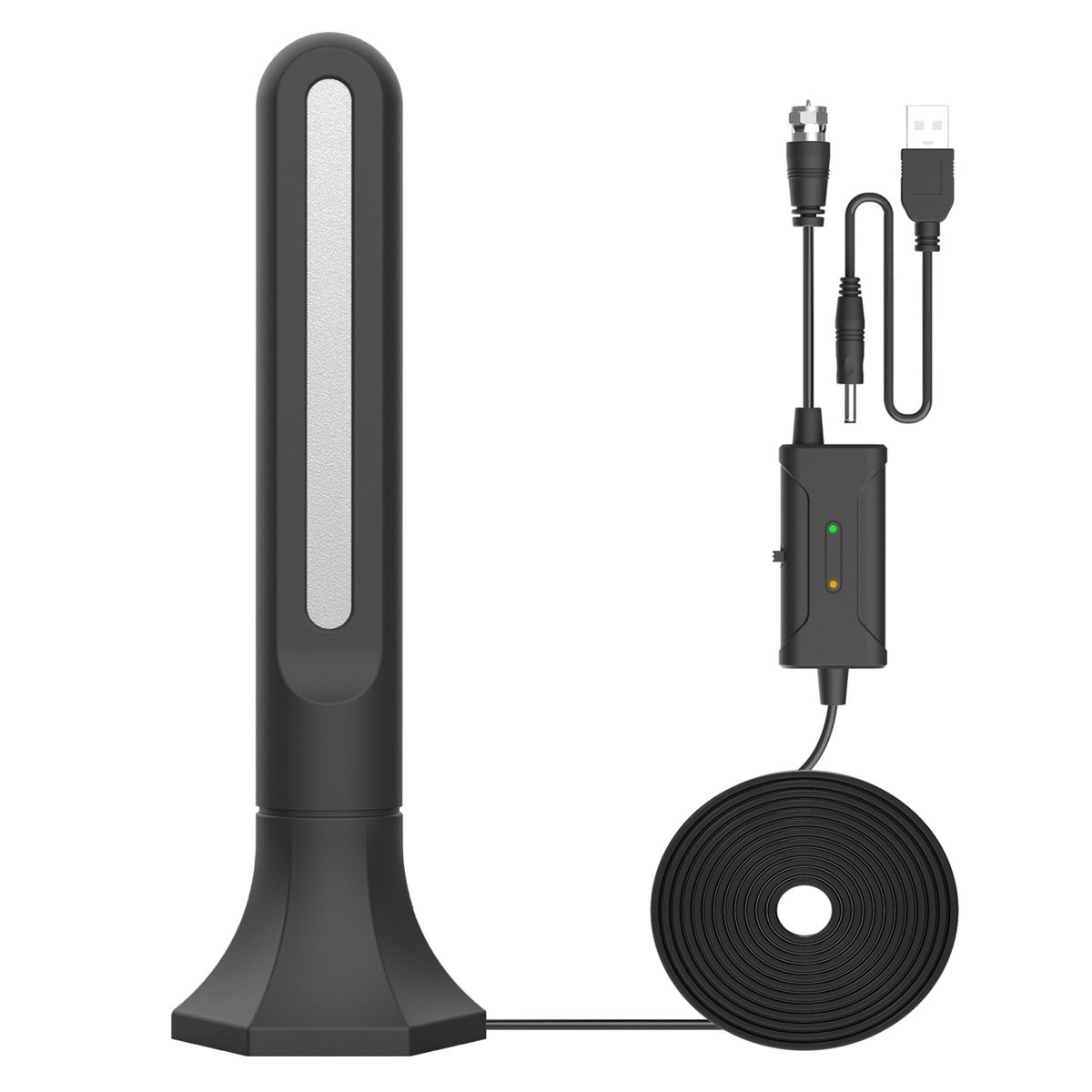 TV Antenna High Resolution 360 Degree Reception 150-Black