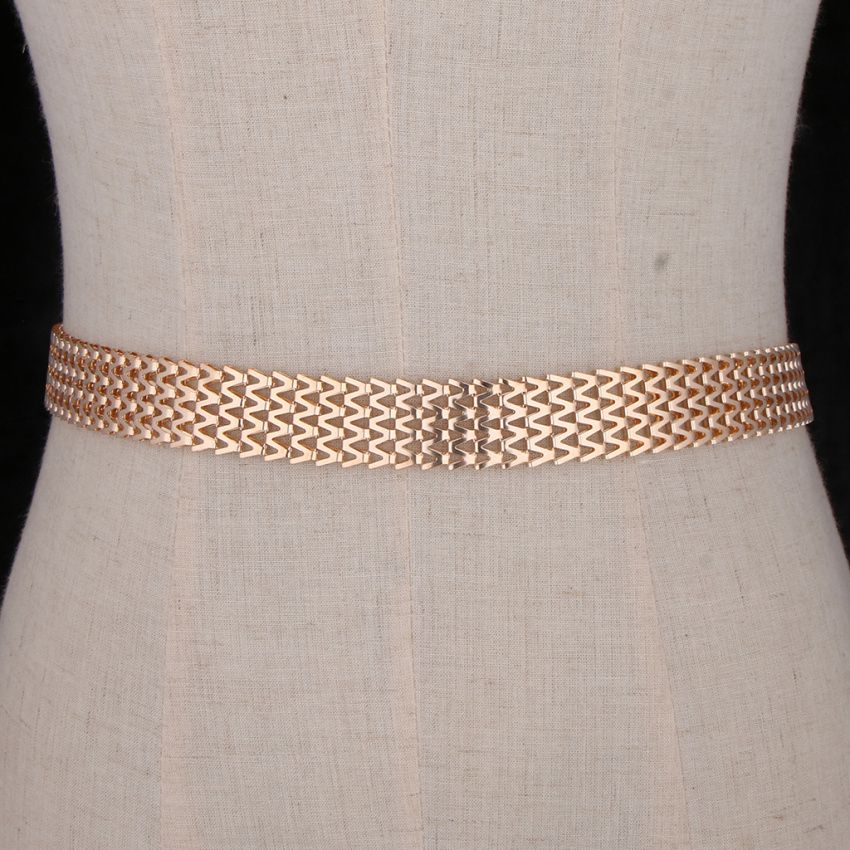 Chic Womens  Charm  Metal Chain Belt For Bridal Dress