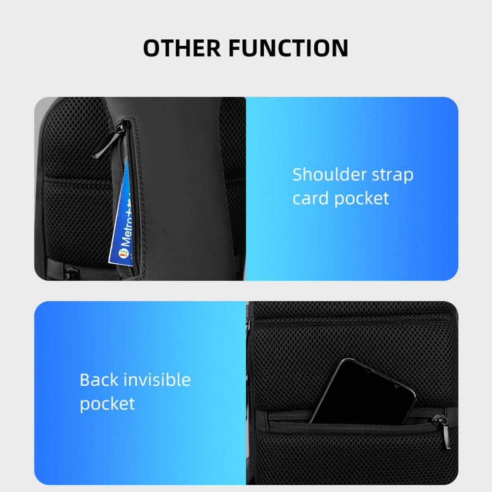 MARK RYDEN TSA Lock Crossbody Men Bag Waterproof USB Charge Chest Pack Short Travel Messengers Chest Shoulder Bag Men