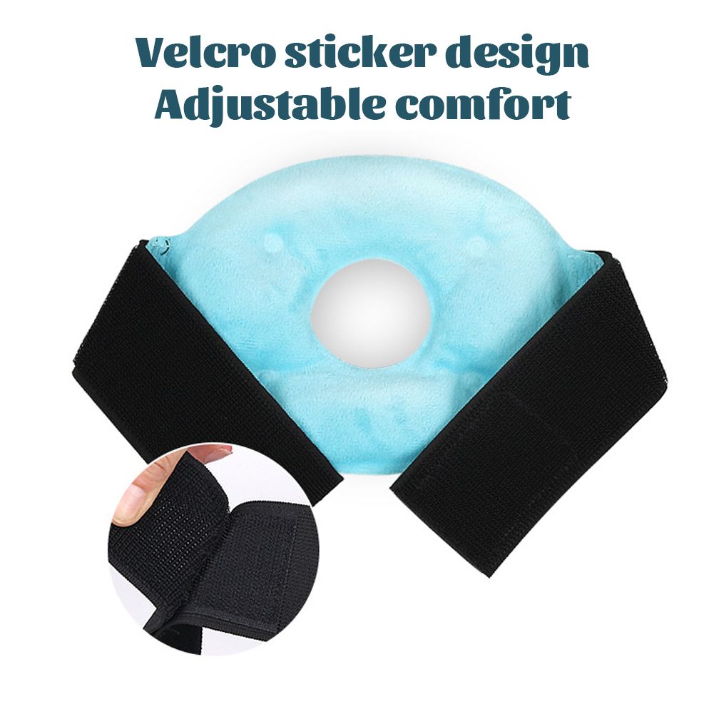 (Green)Foot Hand Ice Therapy Wrap Reusable Hot Cold Compress Pad Cooling Bead  Pack For Wrist Knee Ankle Wrist Injury Pain Relief SAB