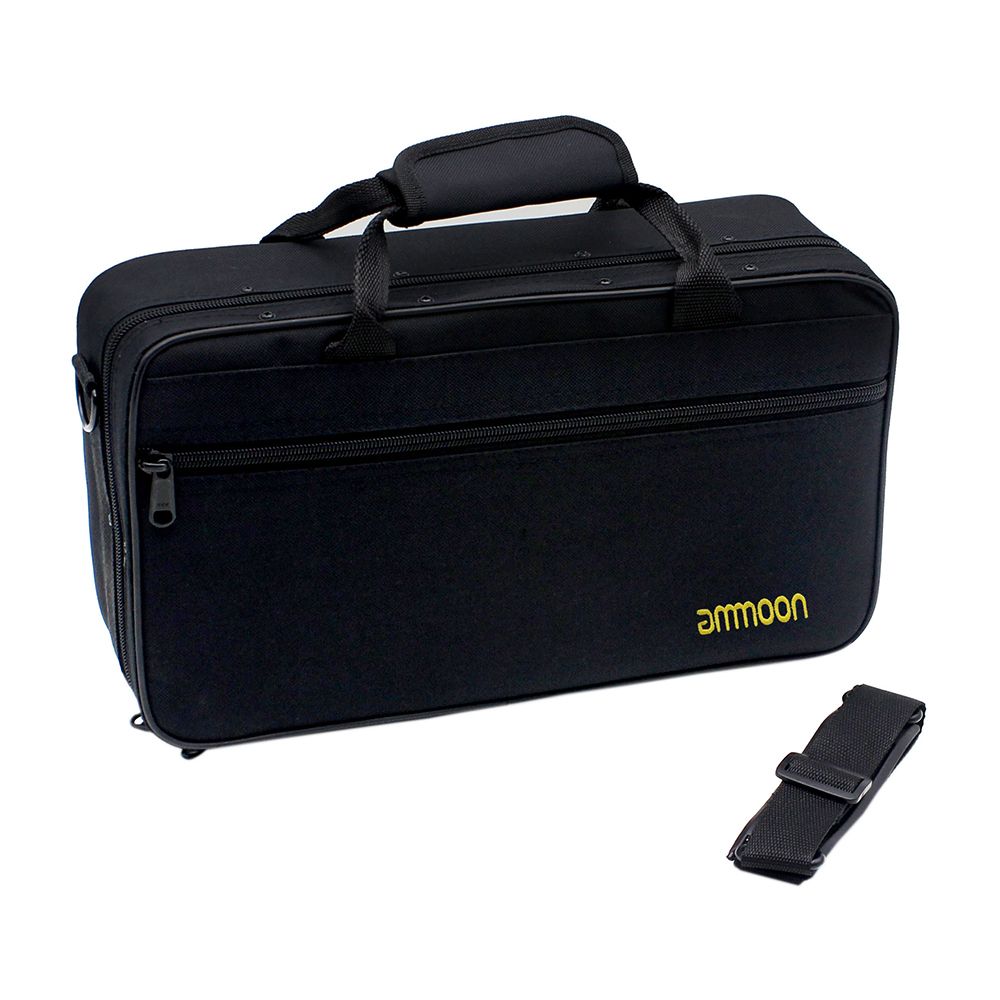 Ammoon Bb Clarinet Case Gig Bag Backpack Box