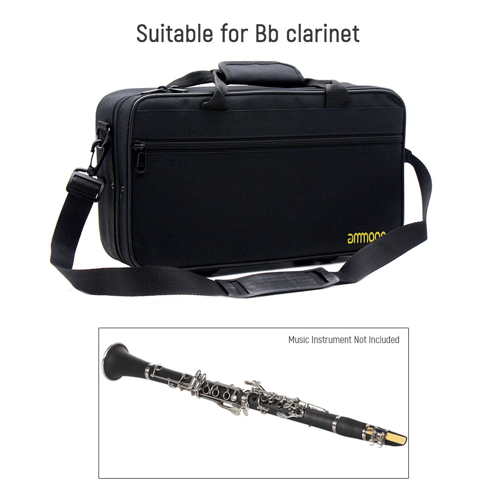 Ammoon Bb Clarinet Case Gig Bag Backpack Box