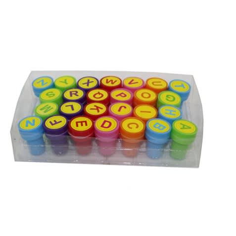 Kids Diy Self Inking 26 Piece Letter Stamp Set
